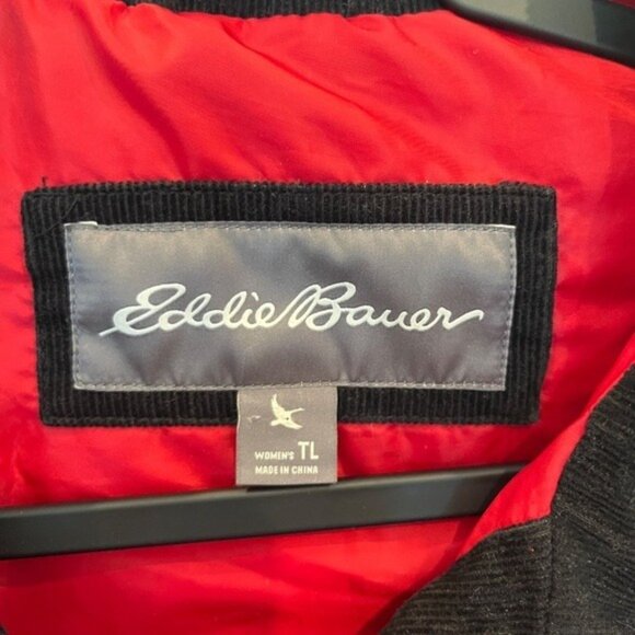 Eddie Bauer Buffalo Plaid Check Puffer Vest Women's Tall Large Outdoors Hiking - Picture 4 of 15